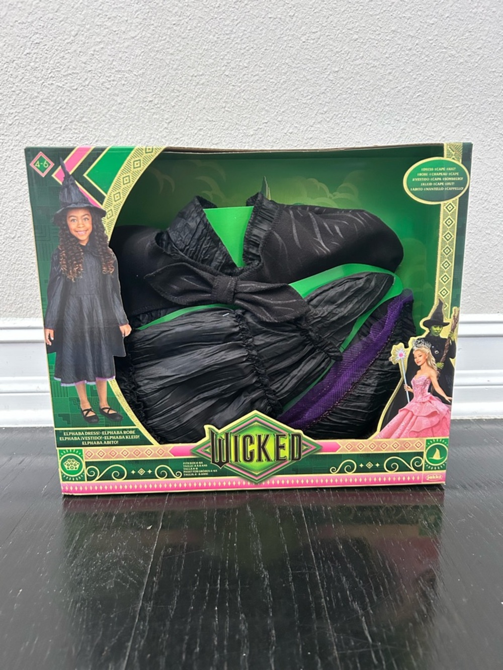 Wicked Deluxe Elphaba Black Defying Gravity Dress Up Set